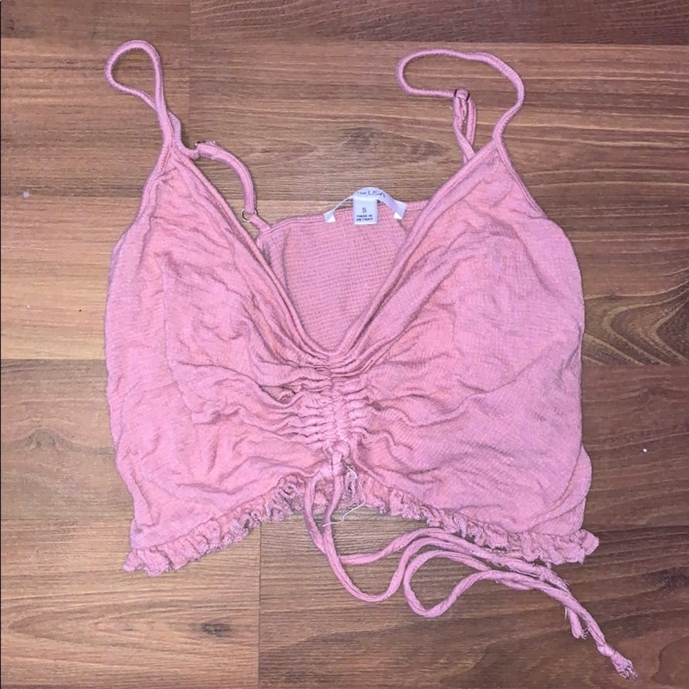 Pink crop top